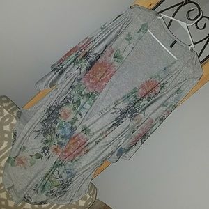 Lightweight floral kimono
